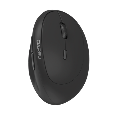 DAREU LM158G Black Wireless Vertical Mouse