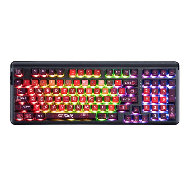 DAREU A98 Rechargeable Mechanical Gaming Keyboard with RGB Backlight