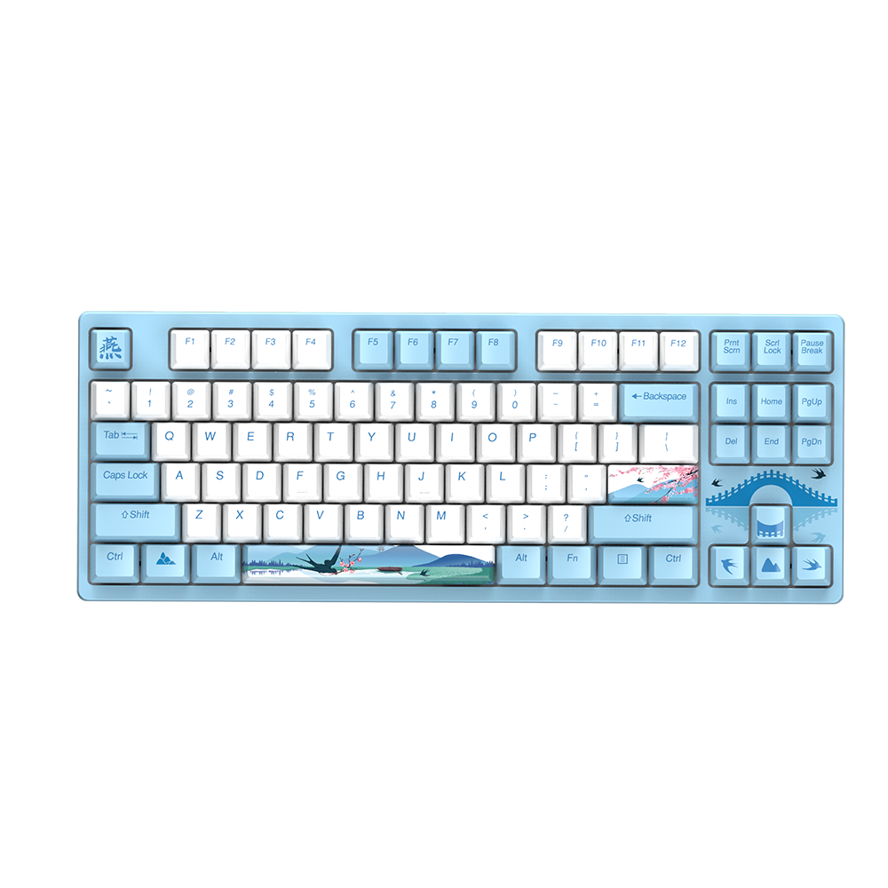 DAREU A87 SWALLOW SkyBlue Wired Mechanical Gaming Keyboard with Backlight