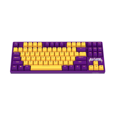 DAREU A87KB Cherry MX Switch Type-C Wired 87-Key Backlit Mechanical Gaming Keyboard Tribute to Kobe Bryant Purple & Gold - DAREU Shop