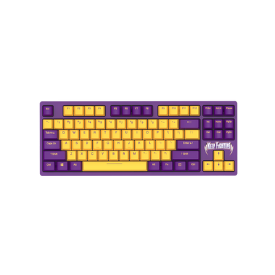 DAREU A87KB Cherry MX Switch Type-C Wired 87-Key Backlit Mechanical Gaming Keyboard Tribute to Kobe Bryant Purple & Gold - DAREU Shop