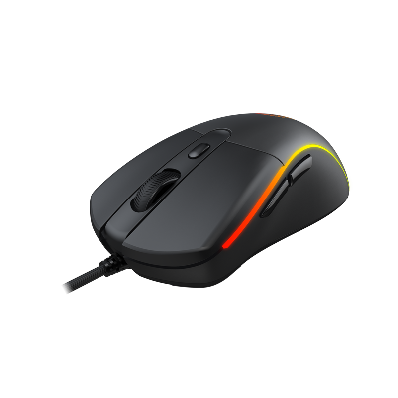 DAREU A960 STORM 65g Lightweight Soft-Wired Gamer-Fit Anti-Skid Gaming Mouse with RGB LED Strip and Quick Dry Surface Black - DAREU Shop