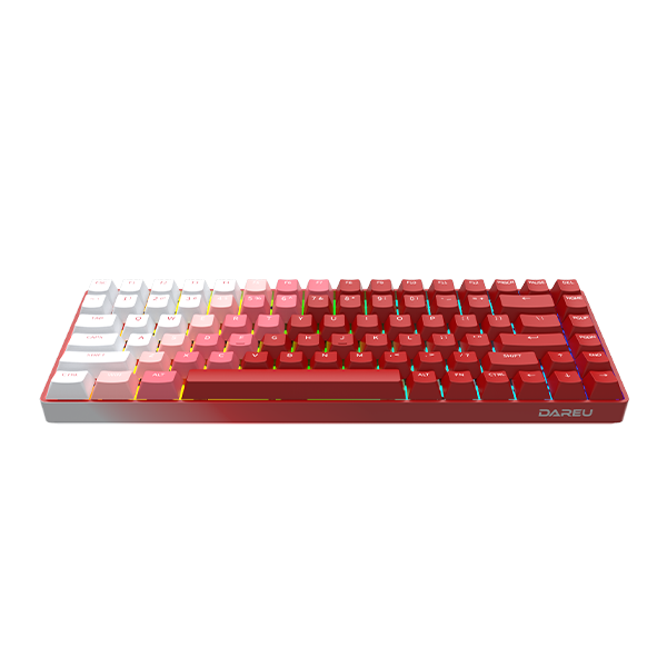 DAREU A84 Red Tri-Mode Mechanical Gaming Keyboard with LED Backlight