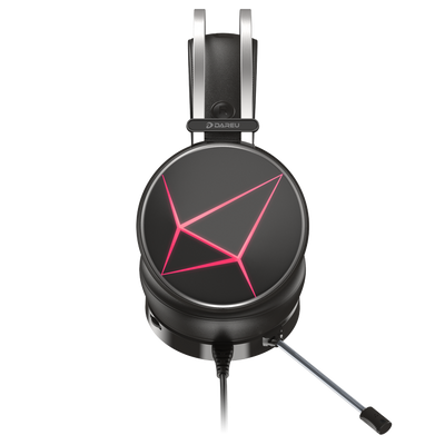 DAREU EH722 Diamond Edition Wired Extra Lightweight Illuminated Gaming Headset with High Sensitivity Mic and Skin-Friendly Earmuffs Black - DAREU Shop